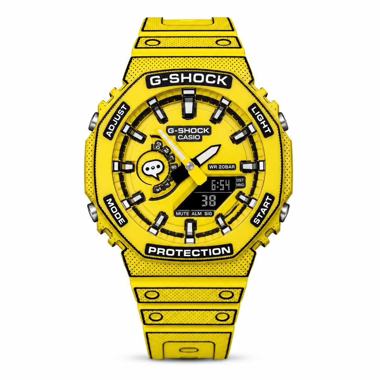 Animated Casio G-Shock GA-2100 - Yellow