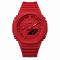 Red GA-2100 watch with a matching red dial, case and strap