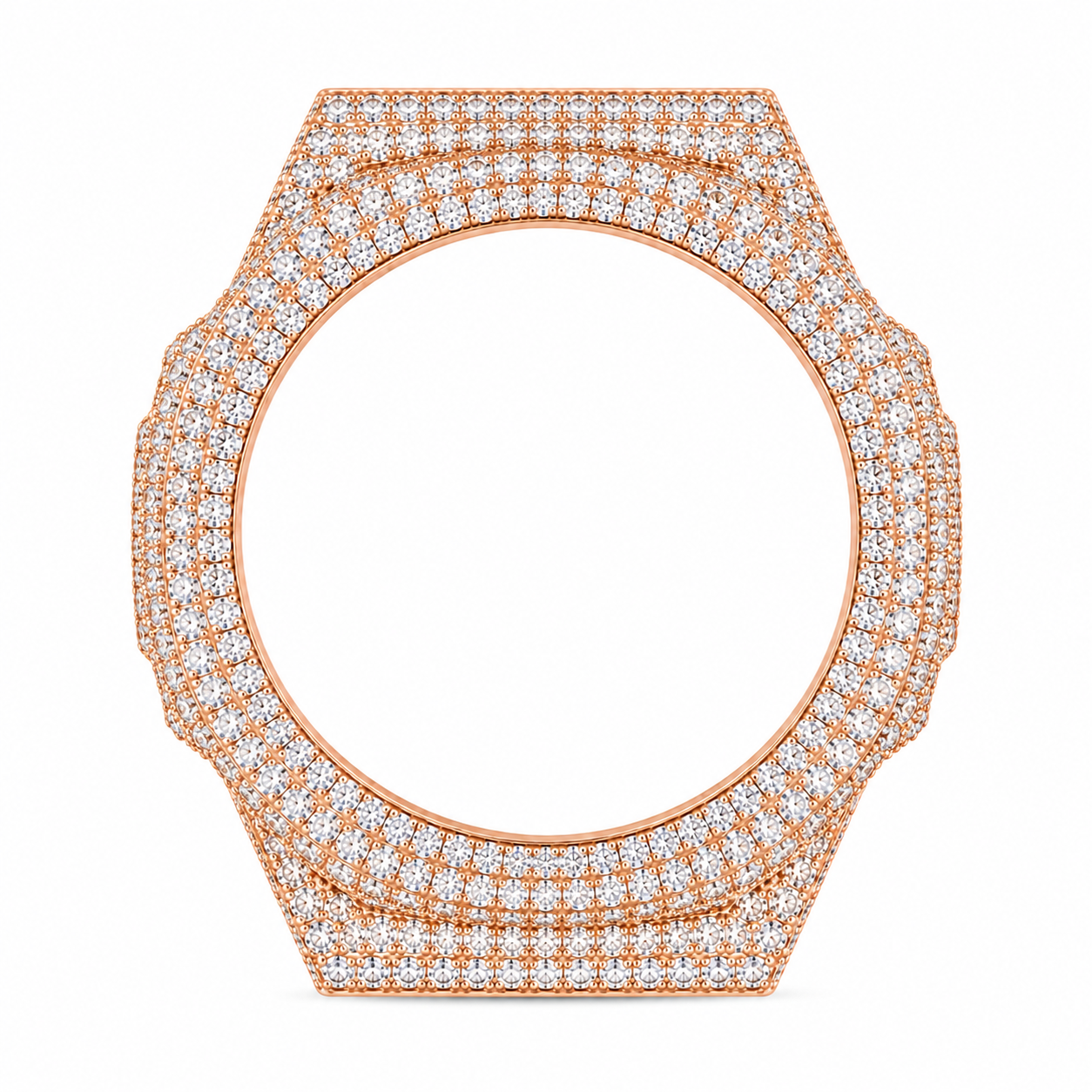 Swagivelli GA-2100 Moissanite Bezel - Rose Gold
