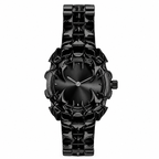 Klaw watch with a black claw-shaped case, black dial and black bracelet