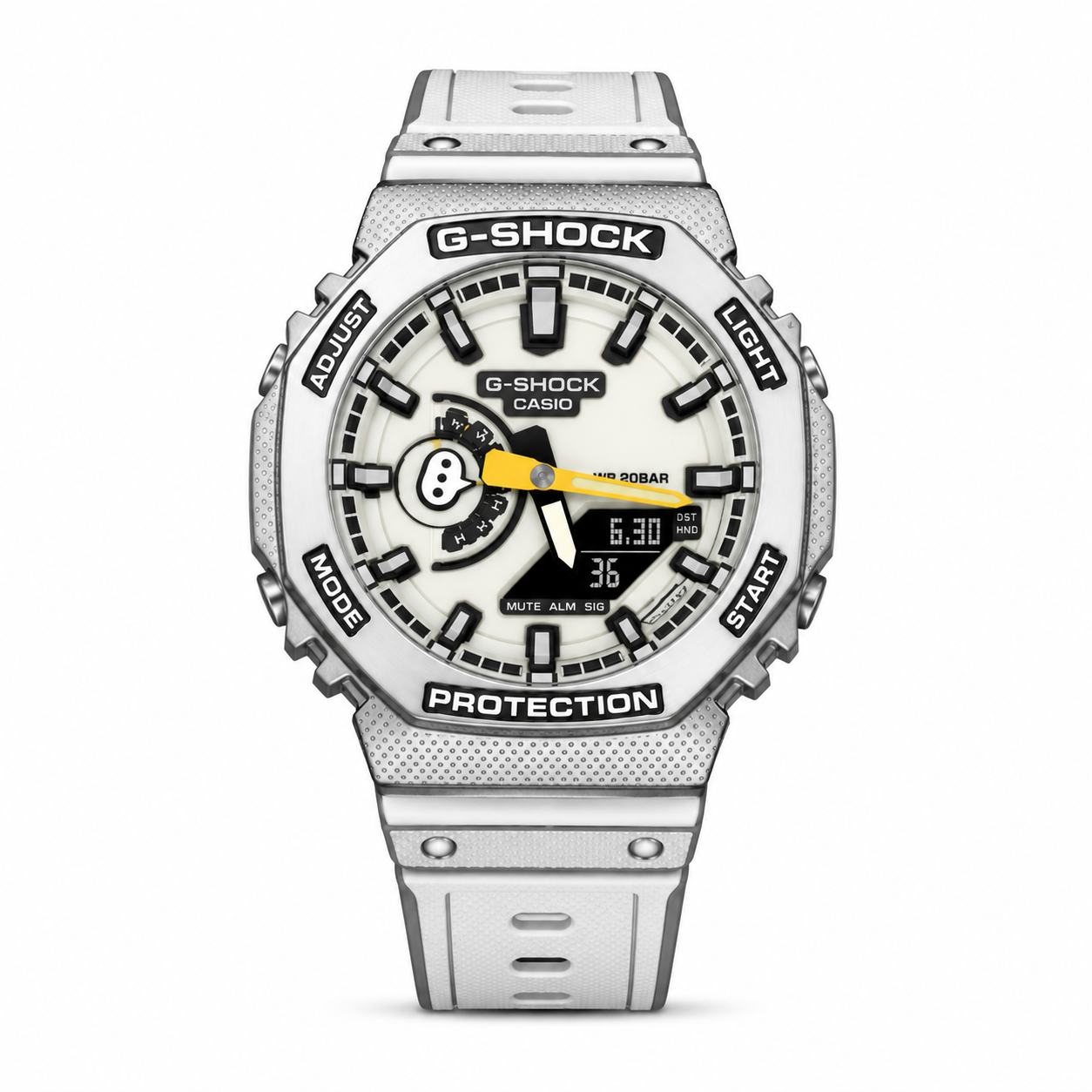 Animated Casio G-Shock GA-2100 - White