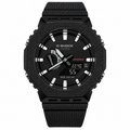 Black GM-2100 watch with a textured black bezel and white hour markers