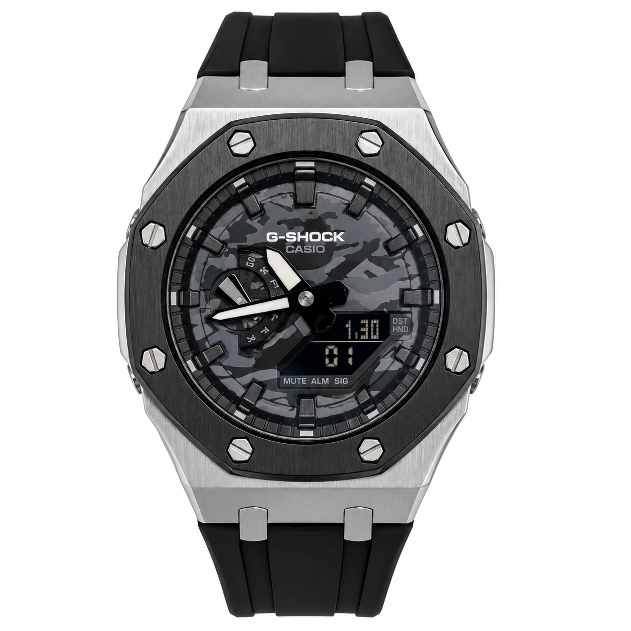 Casioak G-SHOCK GA-2100 Watch - Grey Camo