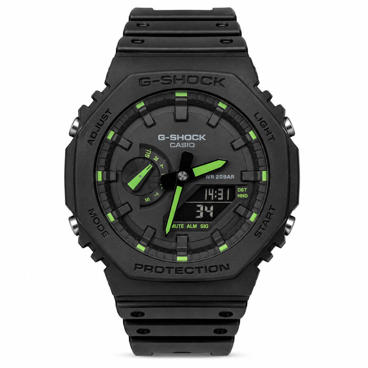 Casio G-Shock GA-2100 - Black and Green