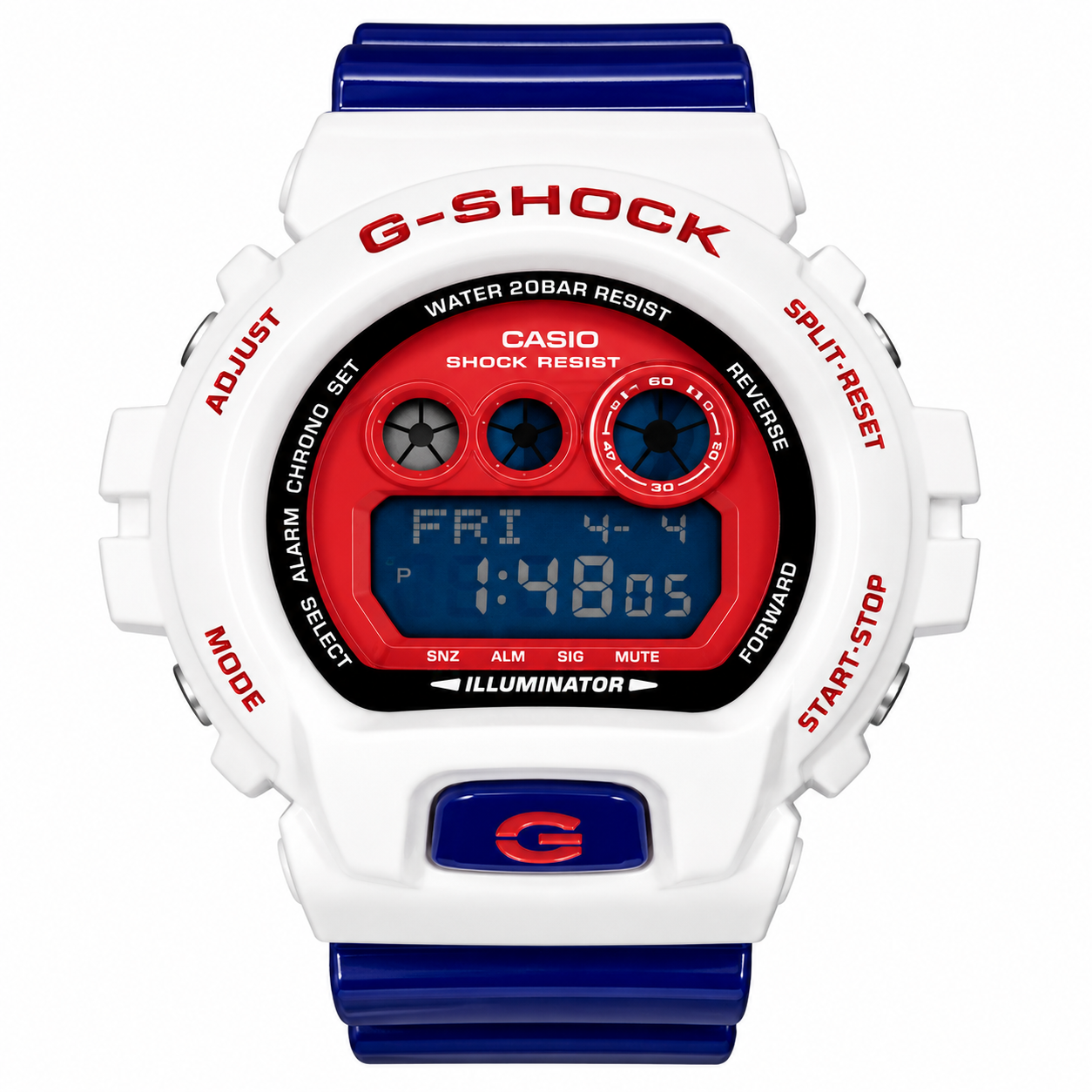 Casio G Shocks GA-6900 - Red and White