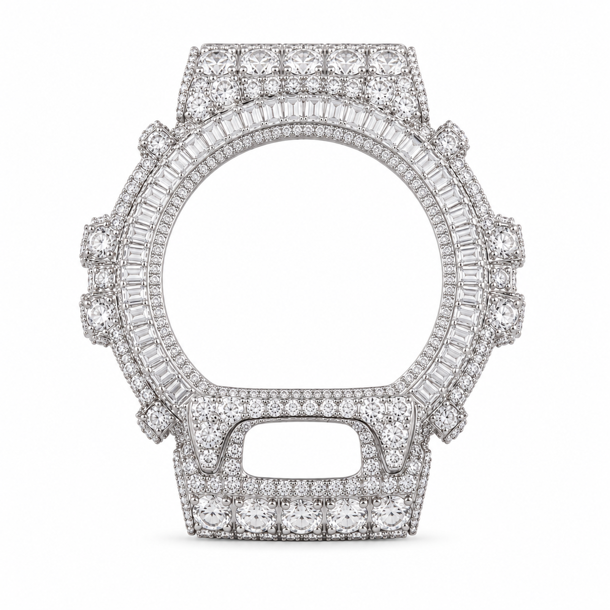 Swagivelli GW-6900 Moissanite Baguettes Bezel - Elite Ice