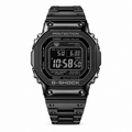 Black GMW-B5000 digital watch with a matching metal bracelet