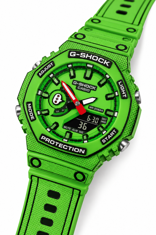 Animated Casio G-Shock GA-2100 - Green