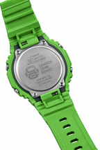 Caseback and green strap of the Animated GA-2100 watch