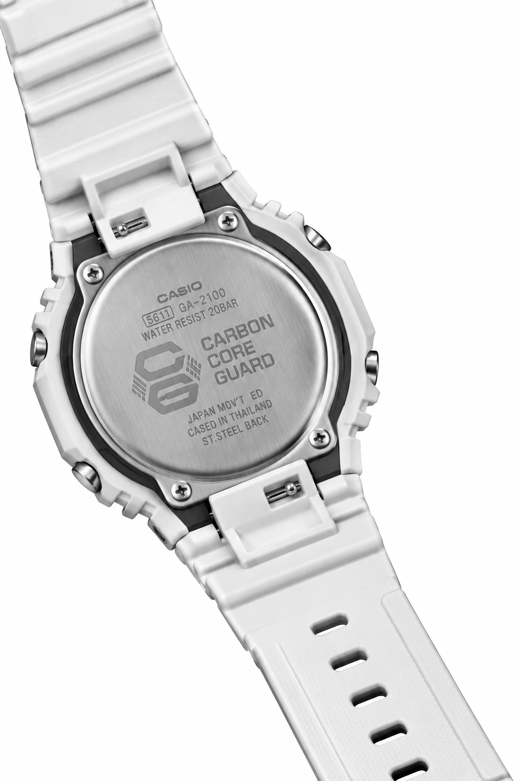 Animated G-SHOCK GA-2100 – White | Swagivelli